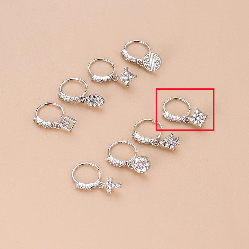 New Style Cross Nose Ring Fashion Piercing Jewelry