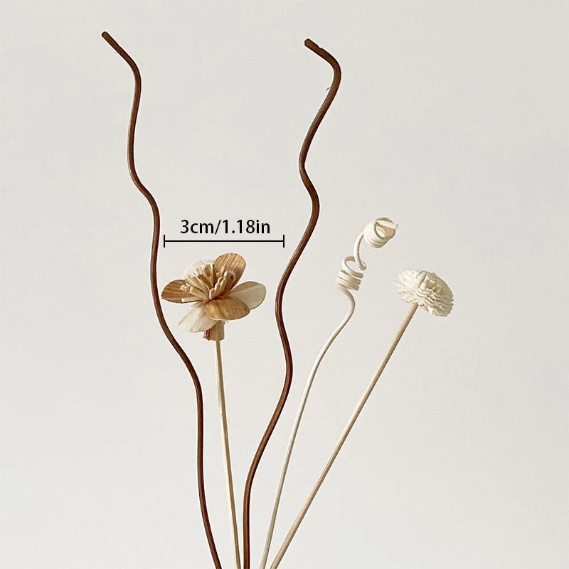 1 Set Diffuser Sticks Flower Aromatherapy Rattan No Fire Aroma Diffuser Sticks Home Living Room Aromatic Incense Supplies - VigDeals