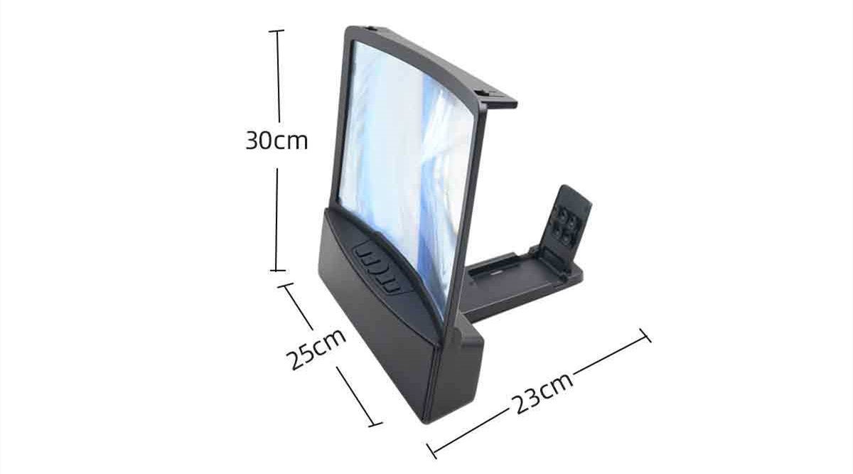 10 Inch Curved Screen Mobile Phone Screen Magnifier with Two Bluetooth Speaker - VigDeals