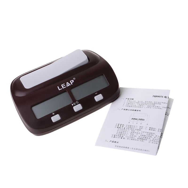 Professional Digital Chess Clock, Compact Stopwatch Board Clock with Competition Timer Digital Chess Clock, Compact Stopwatch