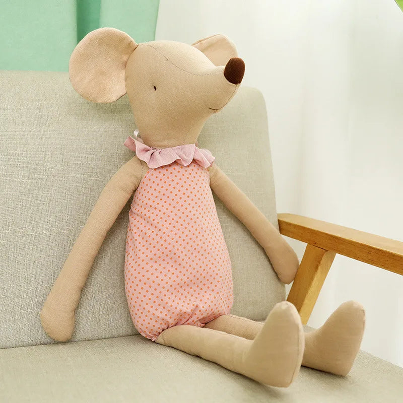 Lovely Baby Mouse Plush Toys Stuffed Animal Mouse Dolls Lovely Rat With Clothes Kids Birthday Gifts Toys for Boys Girls