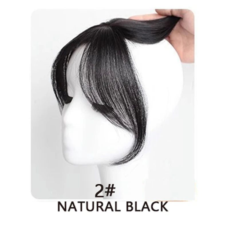 Synthetic Bangs Wig Realistic Bangs Hairpiece Natural Wispy 3d Bangs Hair Extensions for Women