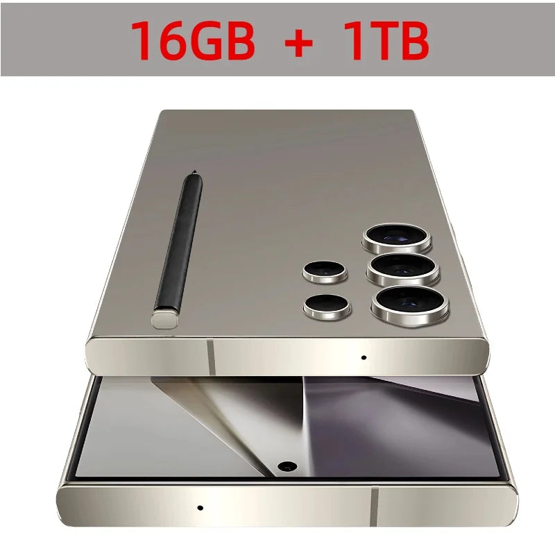 2025New S24 Ultra 7.3HD Cellphones Global Version 4G 5G Original Smartphone Dual SIM Android 14 Cell Phone 8000mAh Mobile Phones