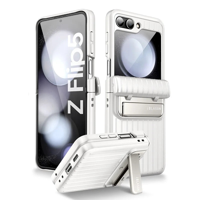 I-BLASON For Samsung Galaxy Z Flip 5 Case 5G (2023) Journey Full-Body Rugged Case with Built-in Screen Protector & Kickstand