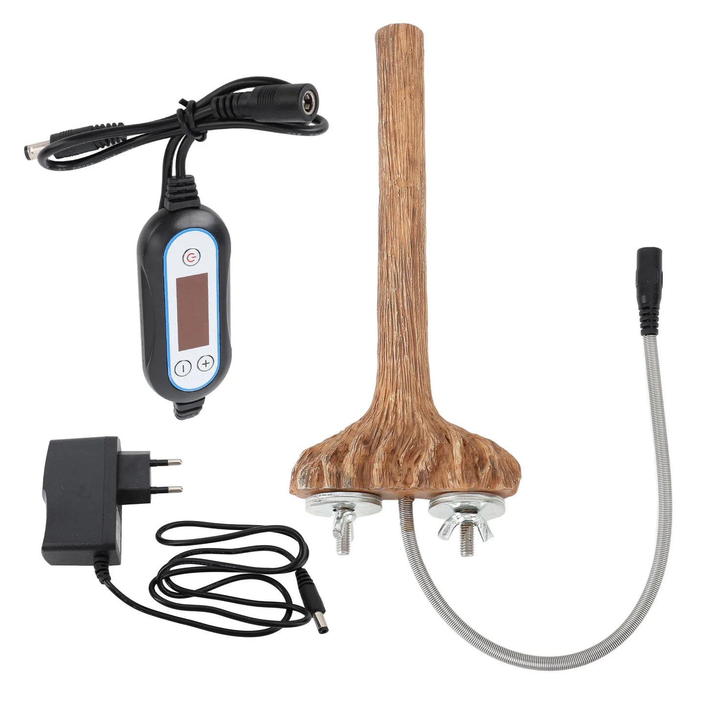 Birds Warmer Perch Bird Cage Heated Perches Fast Heating Intelligent Temperature Control Resin Parrot Thermal Stand for Winter