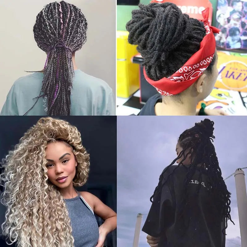 0.75MM needle size 6 pieces crochet hooks set hair braiding tools dreadlocks hair crocheting needles set