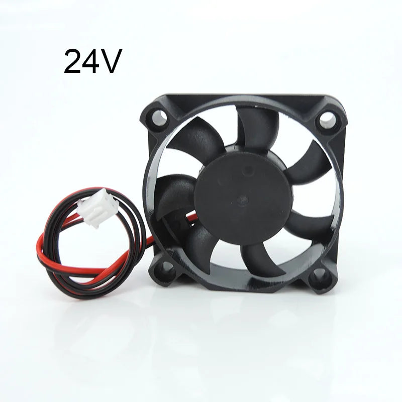 DC 5010 5V/12V/24V Computer CPU Cooler Mini Cooling Fan 50MM Small Exhaust Fan for 3D Printer 2 pin 50x50x10mm A7