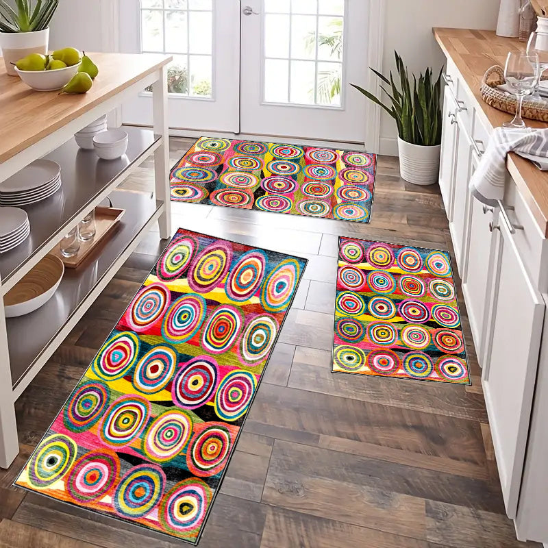 Bohemian Circle Design Carpet for Living Room Decor Sofa Table Large Area Rugs Kitchen Hallway Balcony Floor Mat Bedroom Doormat