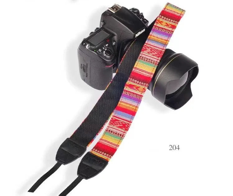 Portable Camera Strap Adjustable Cotton Leather Camera Shoulder Neck Strap Belt For Sony/ Nikon Camera Belt for DSLR Digital SLR