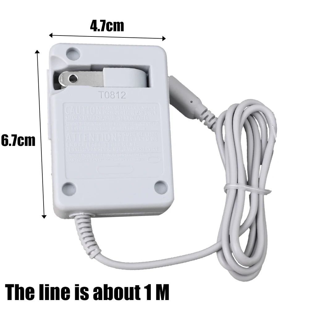 AC Adapters Game Charger For Nintendo Dsi Ndsi 3DS/ DSi/DSi XL/ 2DS/ 2DS XL/New 3DS XL 100-240V Wall Plug Adapter For 3DS