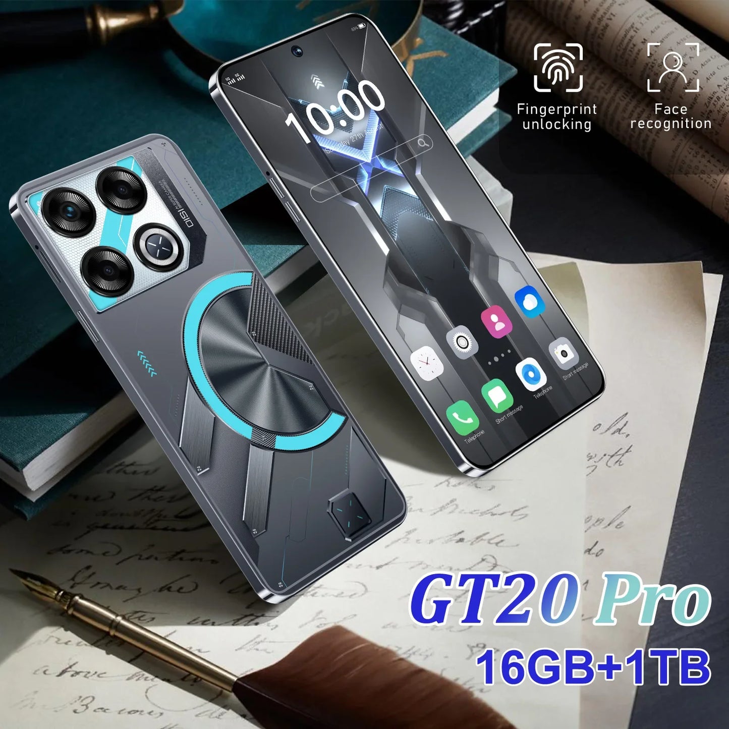 Hot Selling Mobile Phone GT20 Pro 7.3-inch HD Large Screen Smartphone Android Versão Global Original Phone Cheap