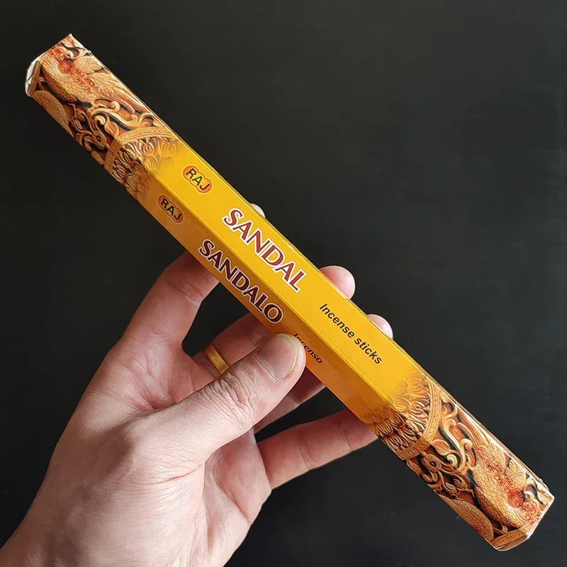 YXYMCF India Sandalwood Incense Sticks Meditation Lavender Sage Palo Santo Tibetan Line Incense Aromatherapy Lasting Fragrance