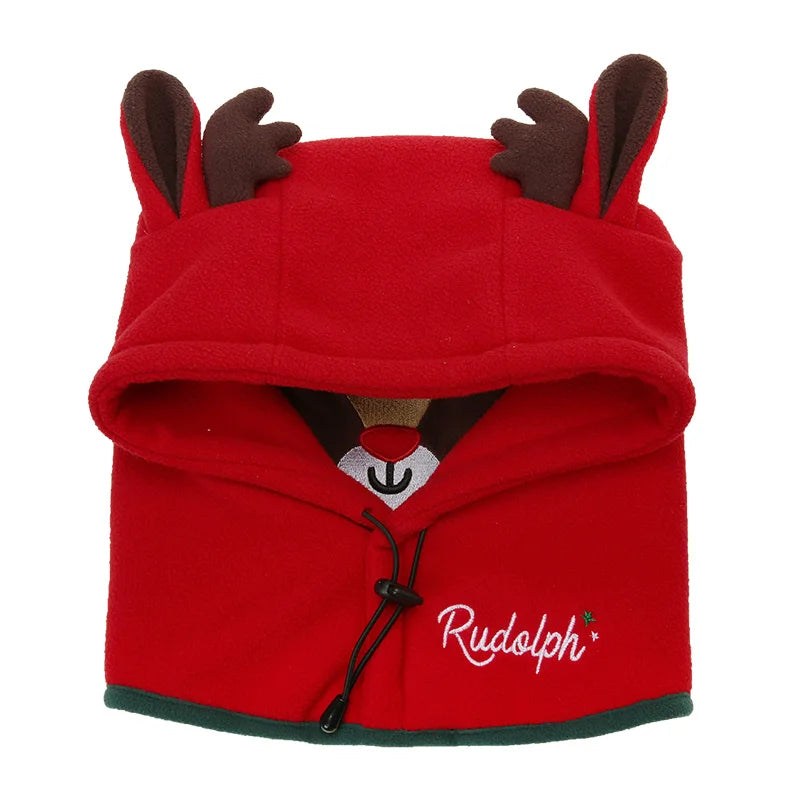 Lemonkid Kids Cartoon Animal Masked Hat Children Autumn Winter Warm Caps Child Girls Beanie Hats Boys Cycling Windproof Cap