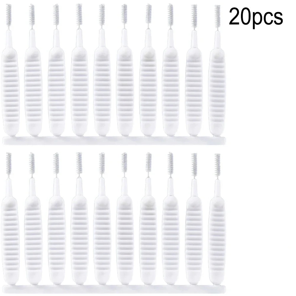 Earphone Accessories Charging Port Cleaning Brush 65mm Dust Hole Clean Mini Brush Bendable Mini Soft Round Brushes Cleaner Sets