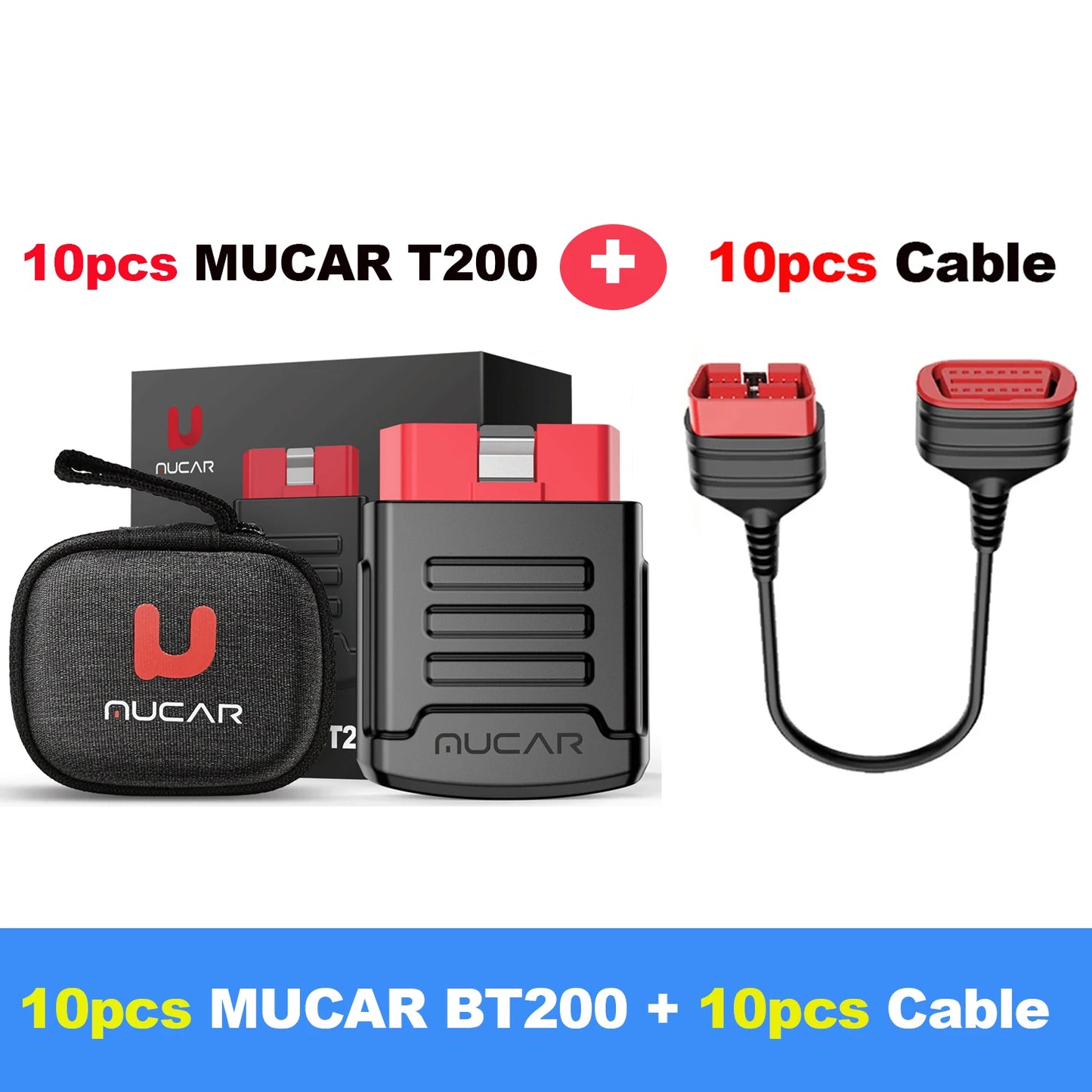 MUCAR BT200/BT200 Pro OBD2 Scanner Diagnostic Tool Bluetooth, Full System Automotive Scan Tool Free Oil/SAS 15 Reset Code Reader