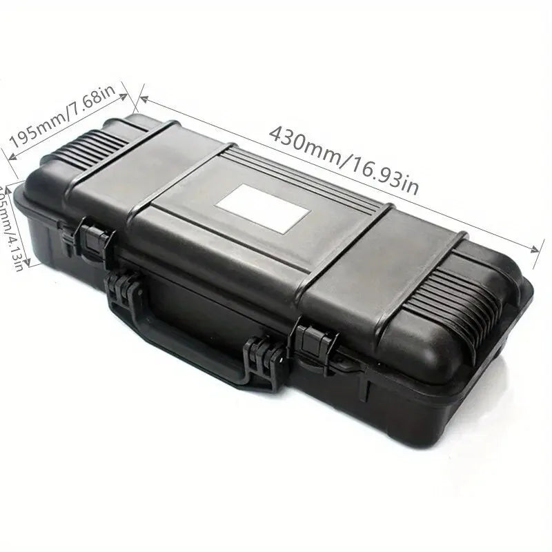 Water-repellent Hard Carry Tool Case Bag Organizer Storage Box,Camera Sealed Shockproof Safety Instrument Toolbox With Sponge
