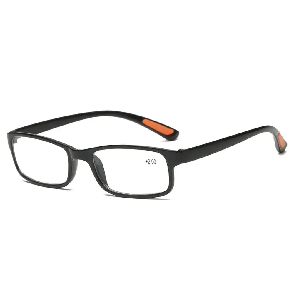 Reading Glasses for Men Women Square Frame Ultra Light Readers Eyeglasses Presbyopia with Diopter +100/+150/+200/+250/+300/+350