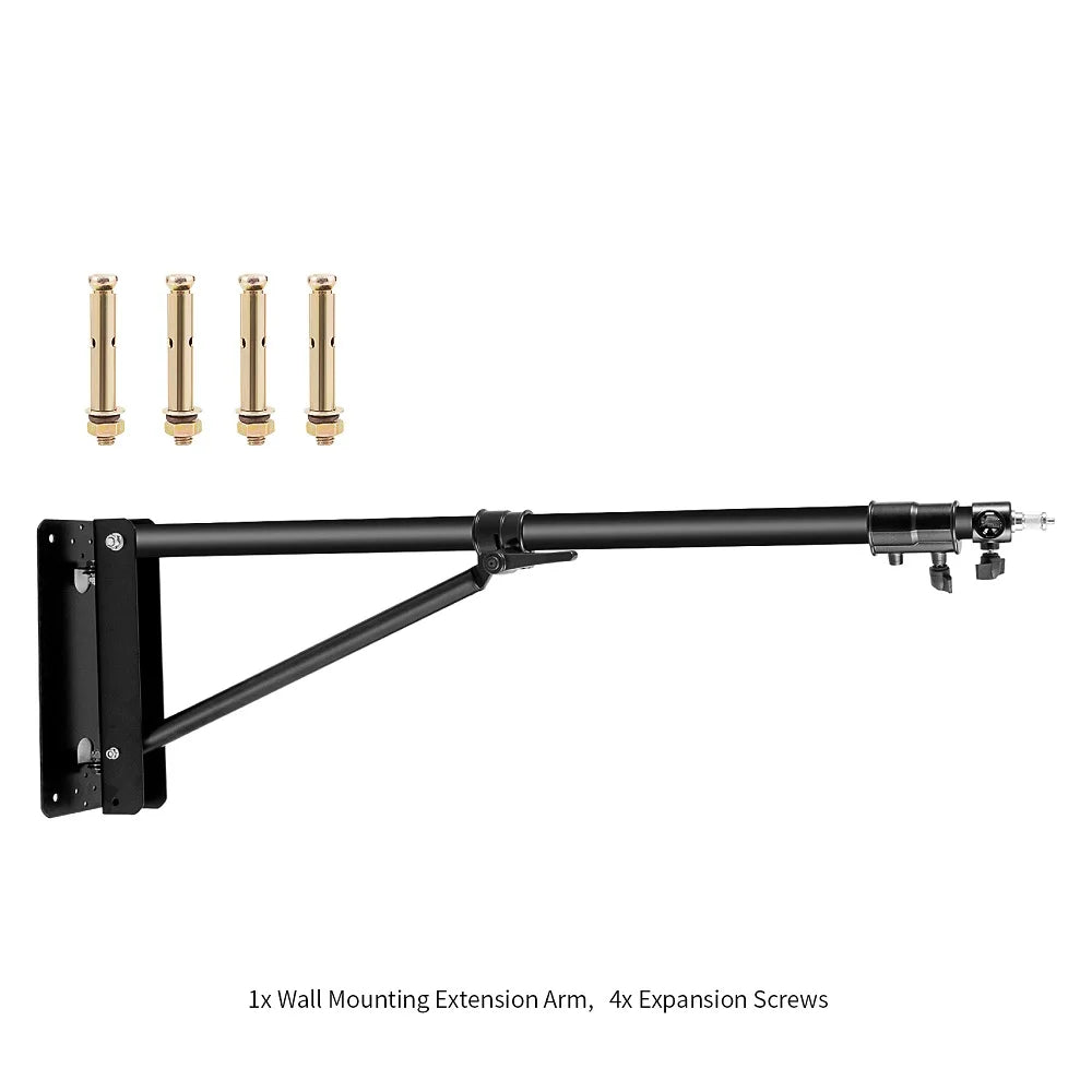 Selens 180cm Wall Camera Mount With Triangle Base Adjustable Boom Arm Photography Studio Ring Light Softbox photography props