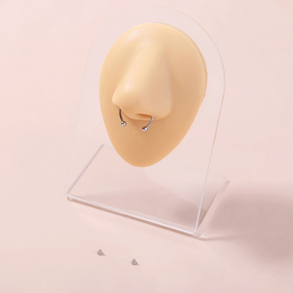 Jewelry Simple Zircon Piercing Nose Ring Ladies