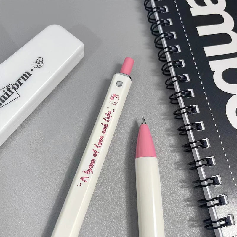 0.5mm Tip To Press The Neutral Pen Square Replaceable Refill Student School Supplies Stationery Homework Toys Girls Gift - VigDeals