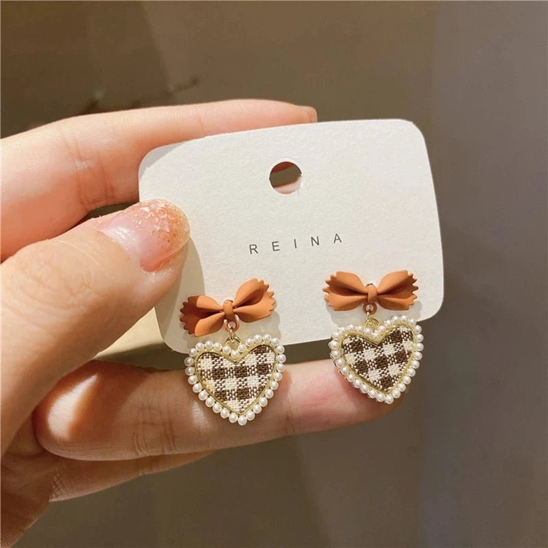 1 Pair Fashion Bowknot Imtation Pearl Cute Zinc Alloy Drop Earrings for Women Party Wedding Jewelry Accessories 2024 - VigDeals