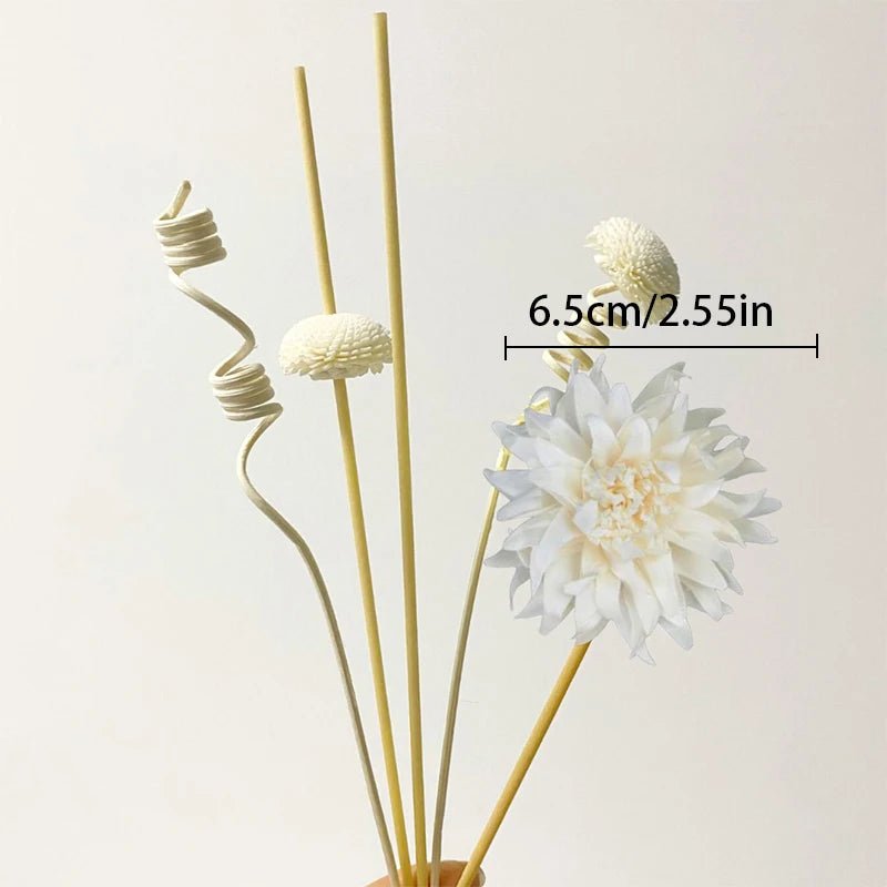 1 Set Diffuser Sticks Flower Aromatherapy Rattan No Fire Aroma Diffuser Sticks Home Living Room Aromatic Incense Supplies - VigDeals