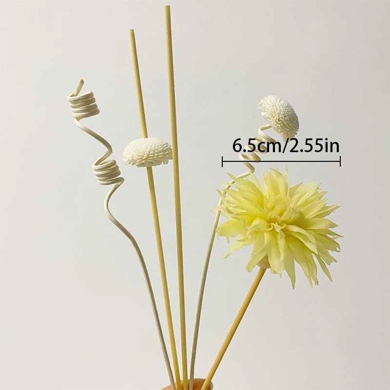 1 Set Diffuser Sticks Flower Aromatherapy Rattan No Fire Aroma Diffuser Sticks Home Living Room Aromatic Incense Supplies - VigDeals