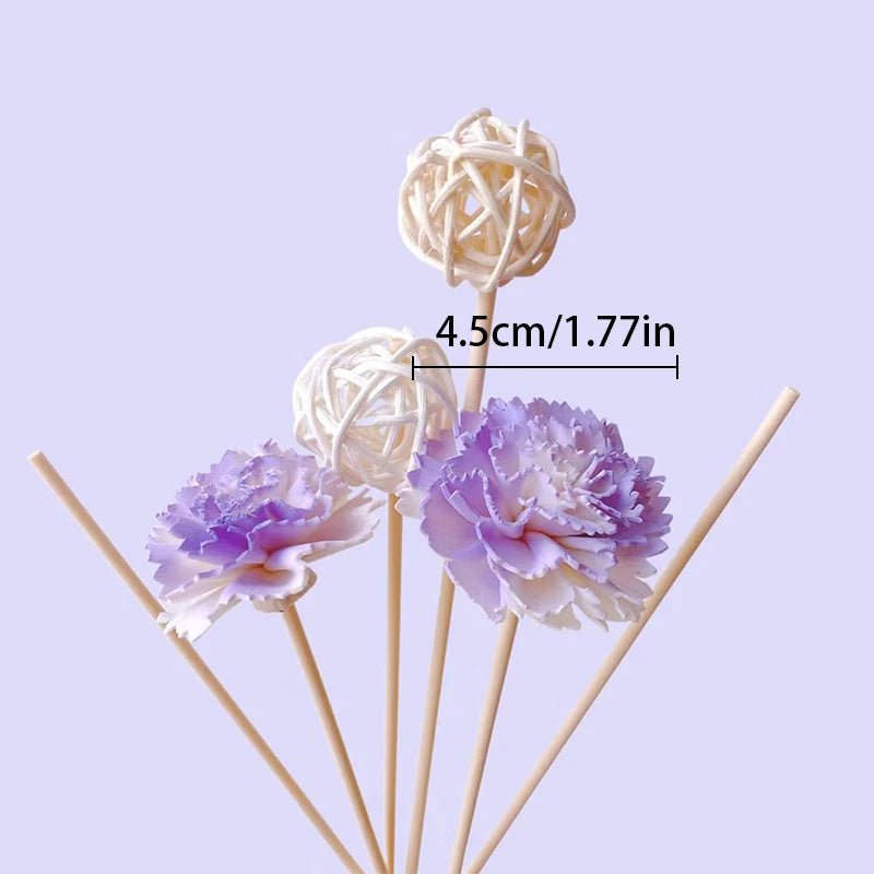 1 Set Diffuser Sticks Flower Aromatherapy Rattan No Fire Aroma Diffuser Sticks Home Living Room Aromatic Incense Supplies - VigDeals