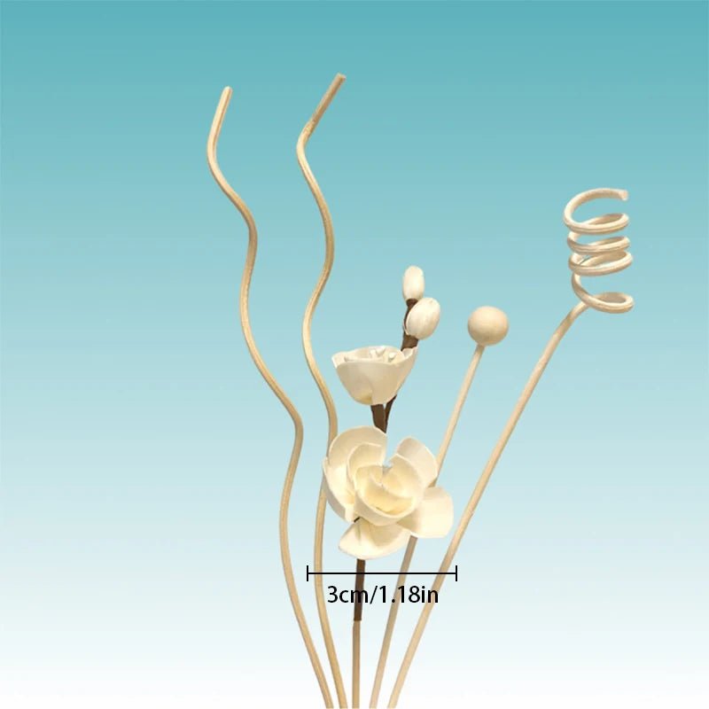1 Set Diffuser Sticks Flower Aromatherapy Rattan No Fire Aroma Diffuser Sticks Home Living Room Aromatic Incense Supplies - VigDeals