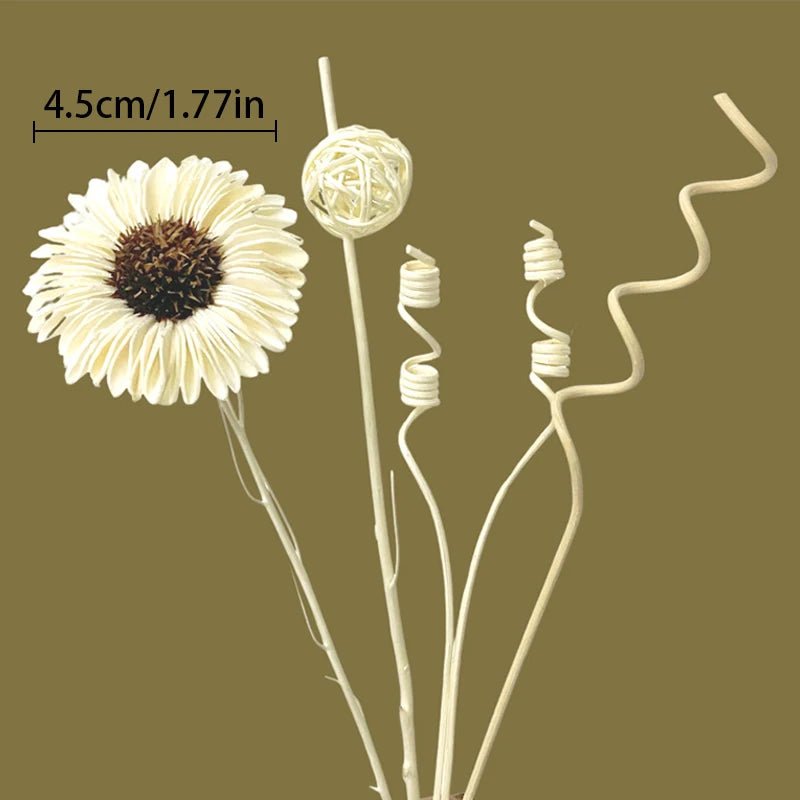 1 Set Diffuser Sticks Flower Aromatherapy Rattan No Fire Aroma Diffuser Sticks Home Living Room Aromatic Incense Supplies - VigDeals