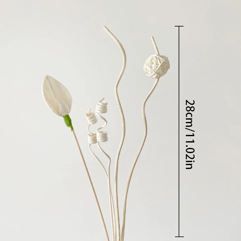 1 Set Diffuser Sticks Flower Aromatherapy Rattan No Fire Aroma Diffuser Sticks Home Living Room Aromatic Incense Supplies - VigDeals
