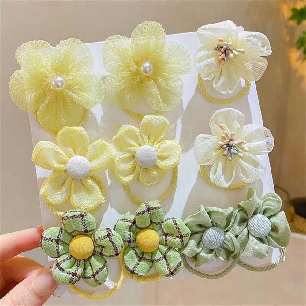 1 Set Hair Band Flower Colorful Cute Cartoon Hair Rope Party Children Hair Ties Headdress Headwear Hair Accessories - VigDeals