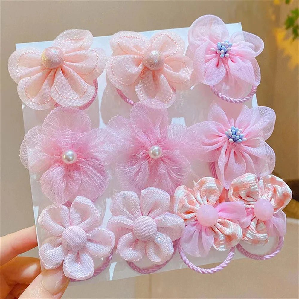1 Set Hair Band Flower Colorful Cute Cartoon Hair Rope Party Children Hair Ties Headdress Headwear Hair Accessories - VigDeals