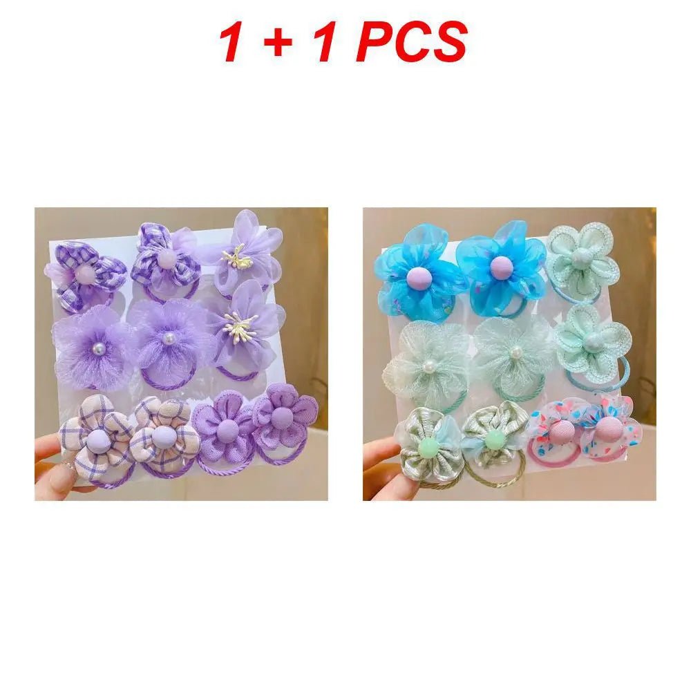 1 Set Hair Band Flower Colorful Cute Cartoon Hair Rope Party Children Hair Ties Headdress Headwear Hair Accessories - VigDeals