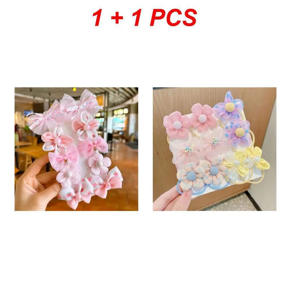 1 Set Hair Band Flower Colorful Cute Cartoon Hair Rope Party Children Hair Ties Headdress Headwear Hair Accessories - VigDeals