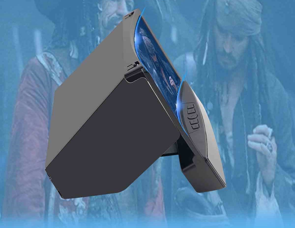 10 Inch Curved Screen Mobile Phone Screen Magnifier with Two Bluetooth Speaker - VigDeals
