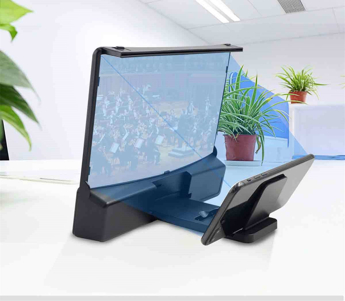 10 Inch Curved Screen Mobile Phone Screen Magnifier with Two Bluetooth Speaker - VigDeals