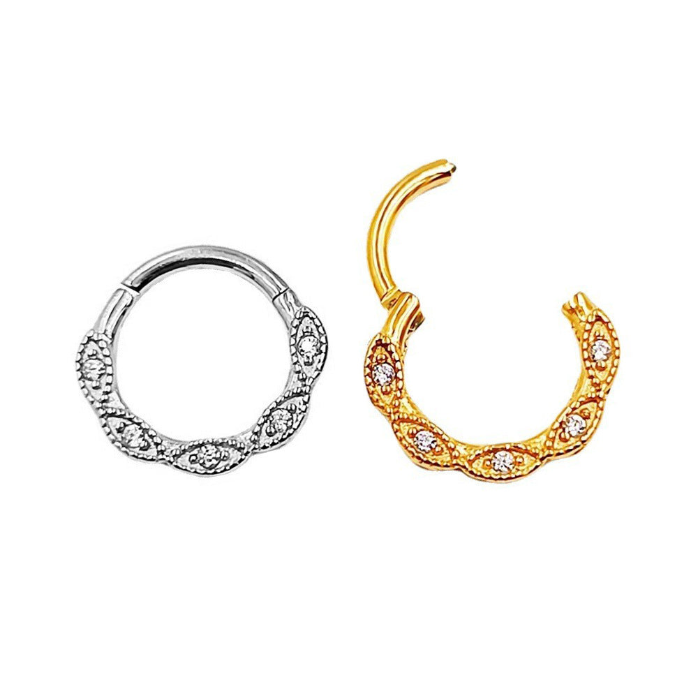 Fashion Stainless Steel Material Puncture Nose Ring