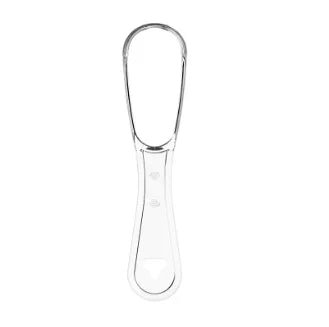 1/2 Pcs Reusable Stainless Steel Useful Tongue Scraper Cleaner Fresh Breath Cleaning Coated Tongue Oral Hygiene Care Tools - VigDeals