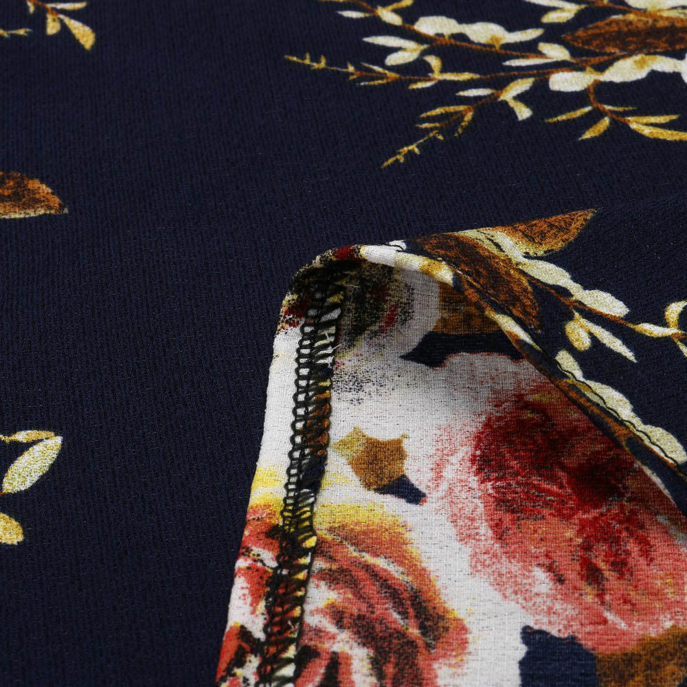 Lace Shirt Loose Floral Printed Women