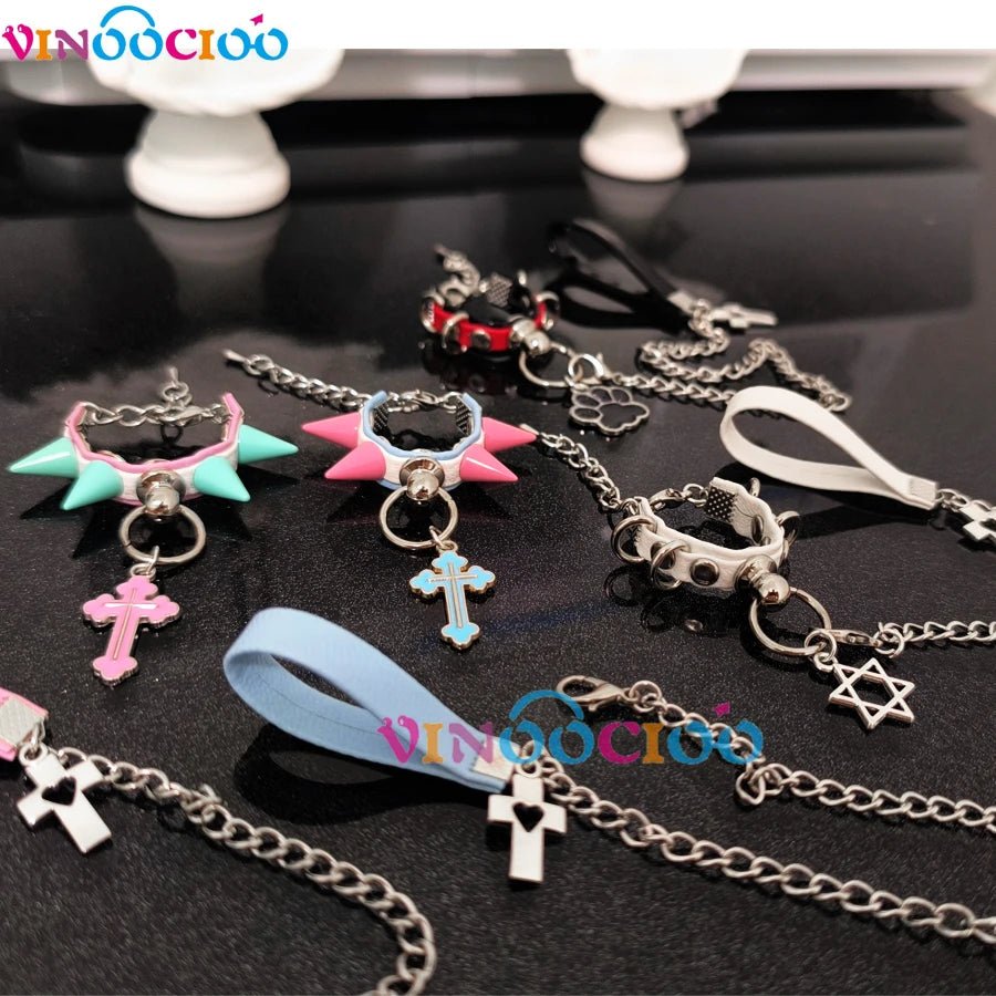 1/3 1/4 1/6 BJD Doll Choker Candy Color Doll Necklace Hand Collar Lead Rope for 30cm 45cm 60cm 75cm Uncle Doll Toy Accessories - VigDeals