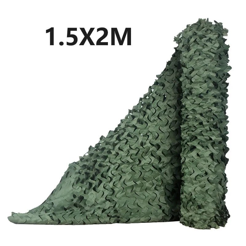 1.5x2m Outdoor Military Camouflage Net for Hunting Woodland Camo Netting Fabric Car Cover Awnings Camping Sun Shelter Tent Shade - VigDeals