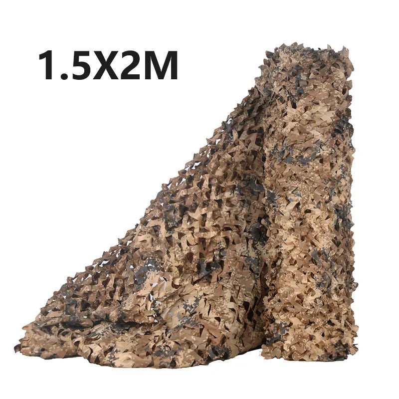 1.5x2m Outdoor Military Camouflage Net for Hunting Woodland Camo Netting Fabric Car Cover Awnings Camping Sun Shelter Tent Shade - VigDeals