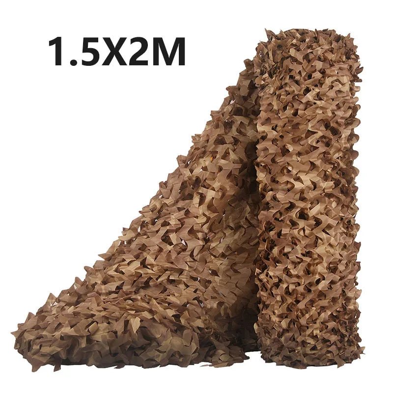 1.5x2m Outdoor Military Camouflage Net for Hunting Woodland Camo Netting Fabric Car Cover Awnings Camping Sun Shelter Tent Shade - VigDeals