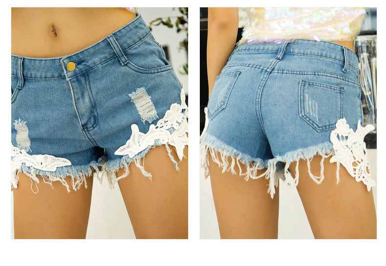 Women's jeans denim shorts hot pants