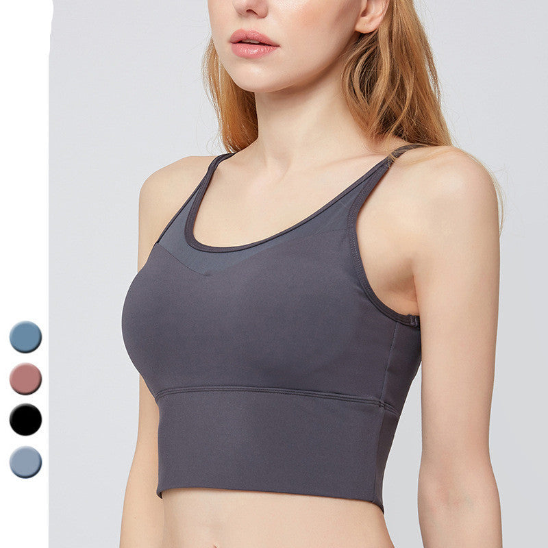 Mesh stitching yoga clothing
