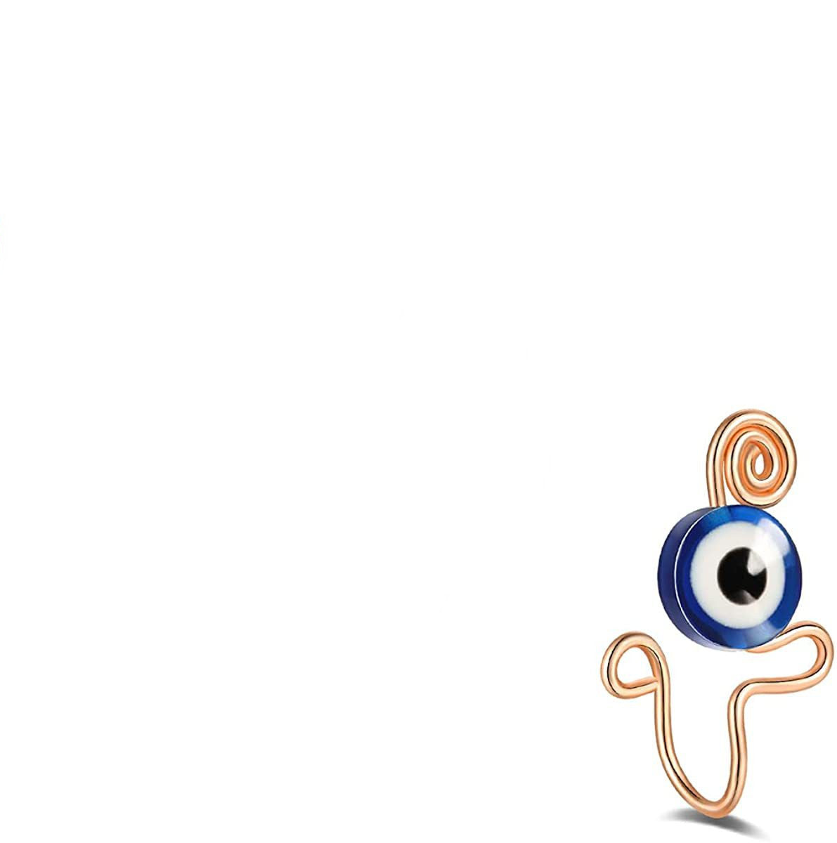 Stainless Steel Devil's Eye False Nose Ring