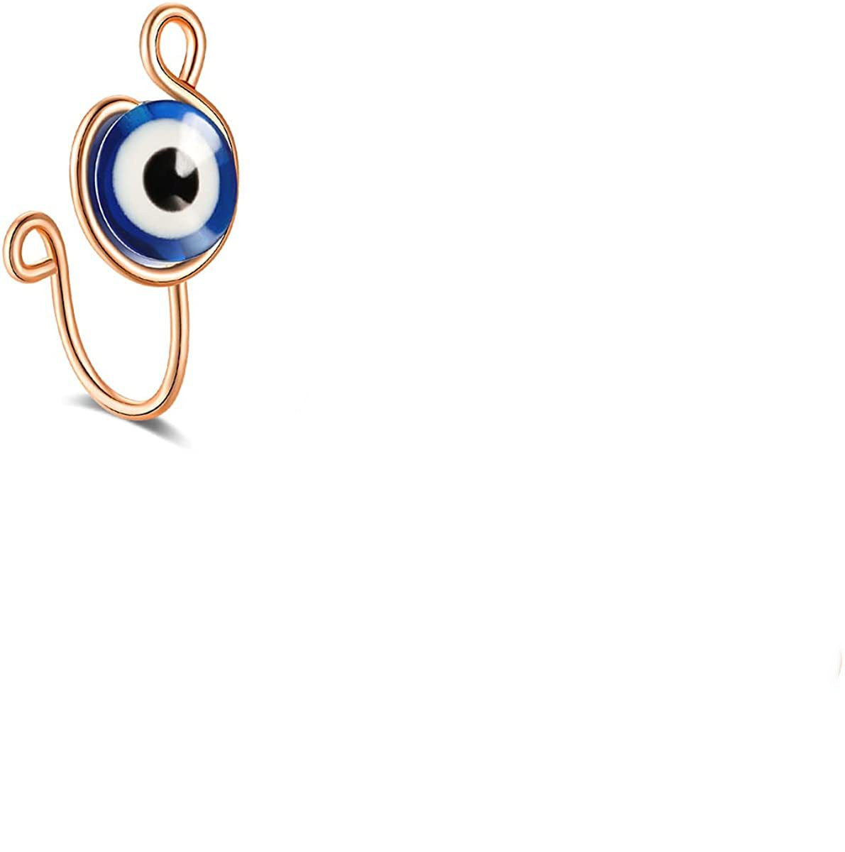 Stainless Steel Devil's Eye False Nose Ring