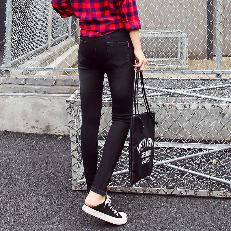 2021 autumn classic washed jeans, small jeans, ladies pants wholesale manufacturers