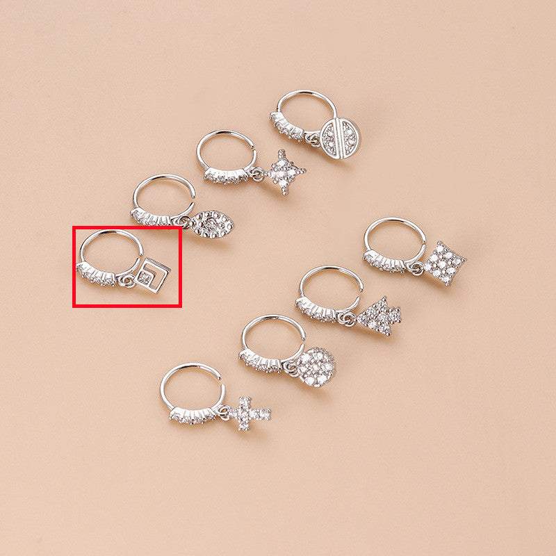 New Style Cross Nose Ring Fashion Piercing Jewelry